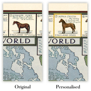 Image showing the difference between an Original map and a Personalised map